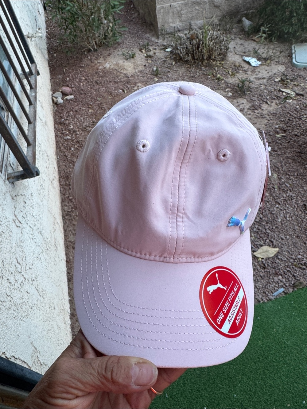 Puma Light Pink Baseball Cap with Logo